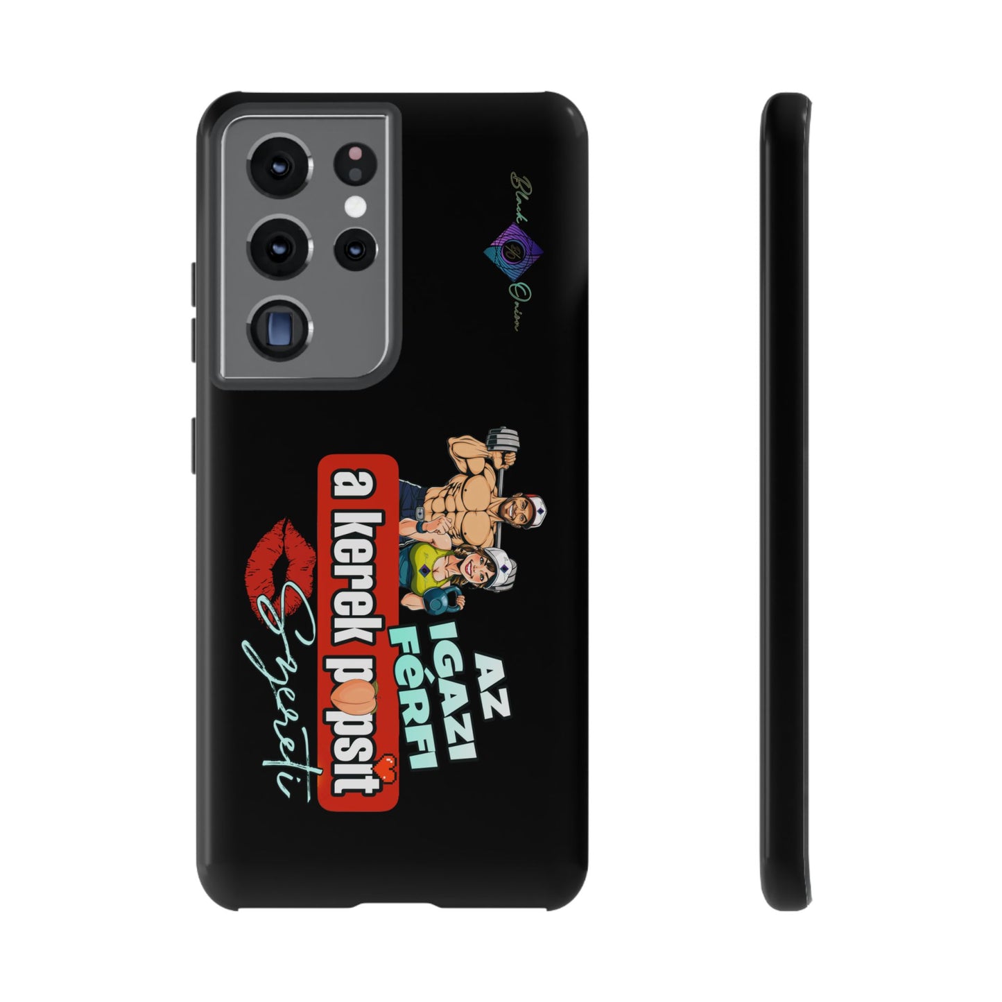 BlackOnion Brand New Phone Case - with Motivational Workout Motif ‘Az igazi férfi ‘💪🔥🫵
