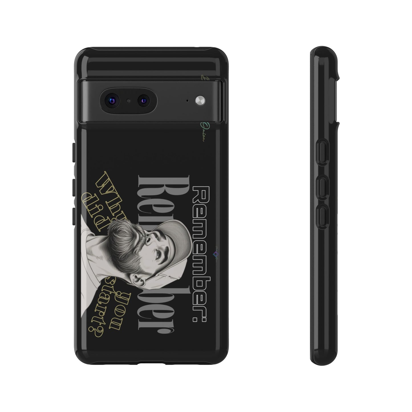 BlackOnion Brand New Phone Case - with Motivational Workout Motif’Remember ‘💪🔥🫵