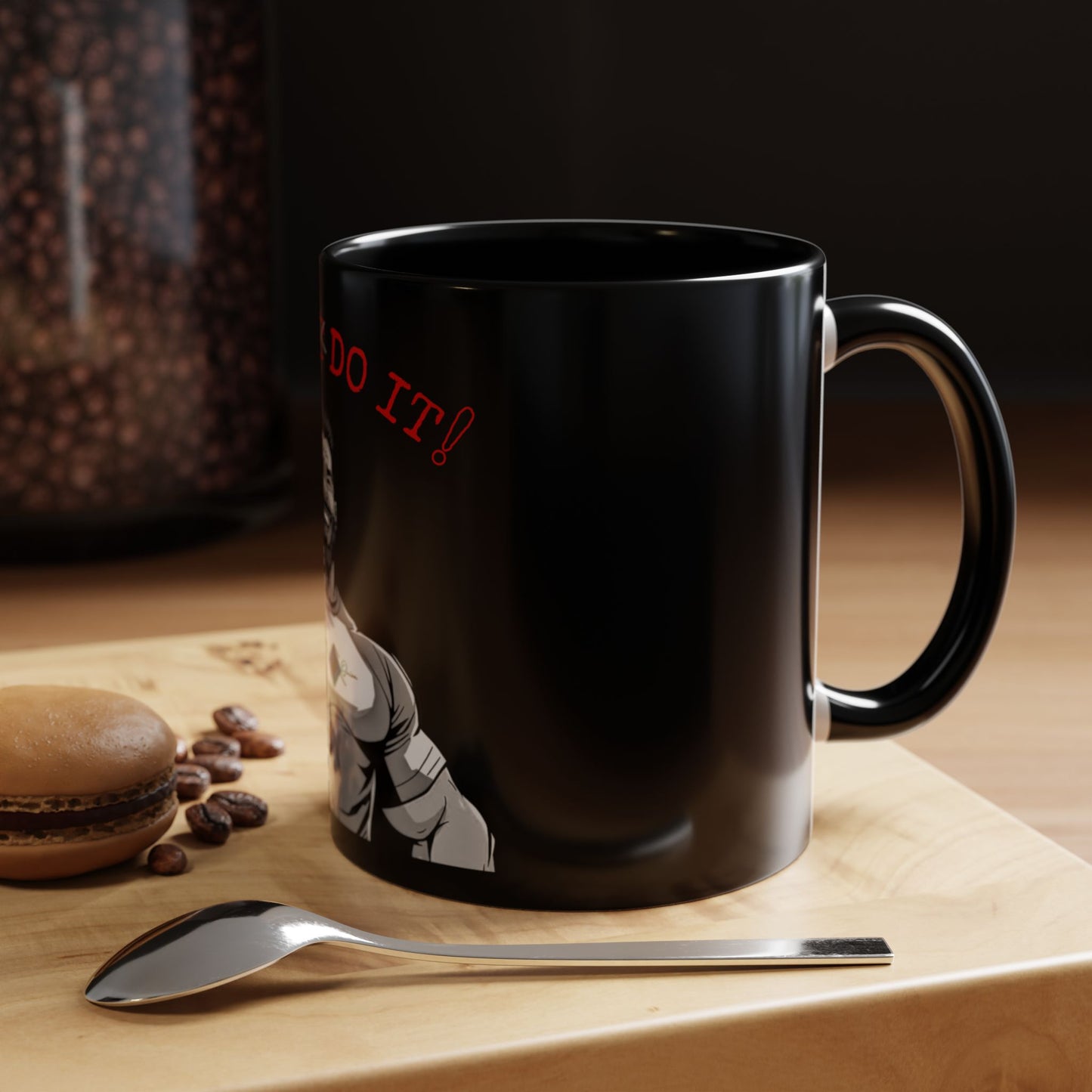 BlackOnion Coffee Mug 2 with Workout Motif ‘I Can Do It V2’🫵🔥💪