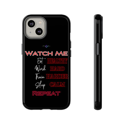 BlackOnion Phone Case -with Motivational Motif  'Watch Me' 💪🔥🫵