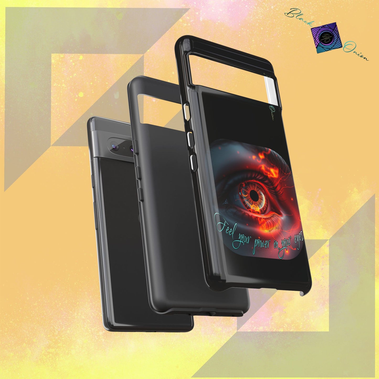BlackOnion Brand New Phone Case - with Motivational Workout Motif ’Feel your power  ‘💪🔥🫵