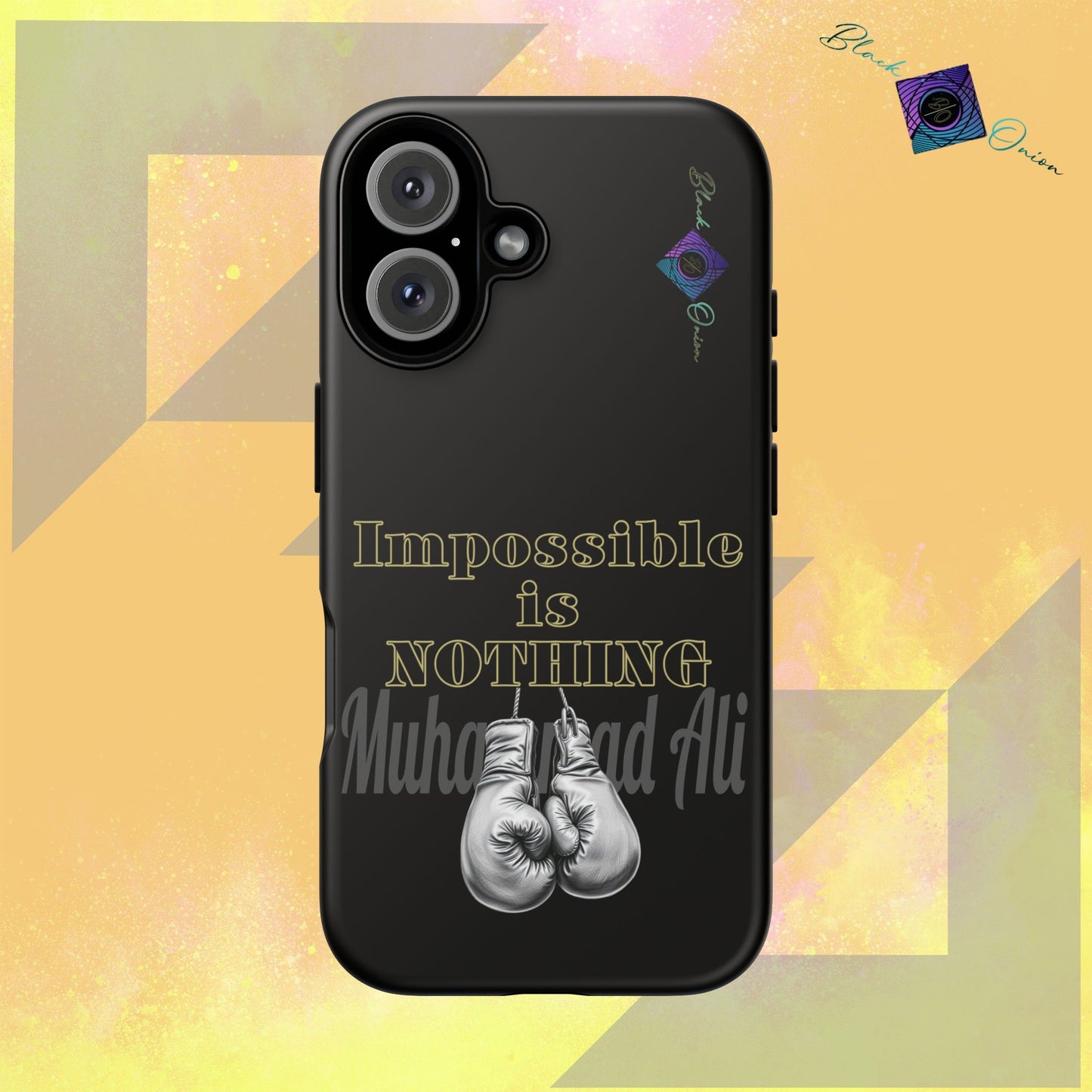 BlackOnion Brand New Phone Case - with Motivational Workout Motif ’Impossible ‘💪🔥🫵