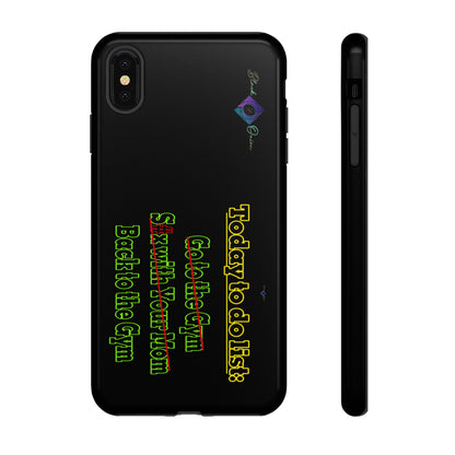 BlackOnion Brand New Phone Case - with Motivational Workout Motif’Today To Do List V2 ‘💪🔥🫵