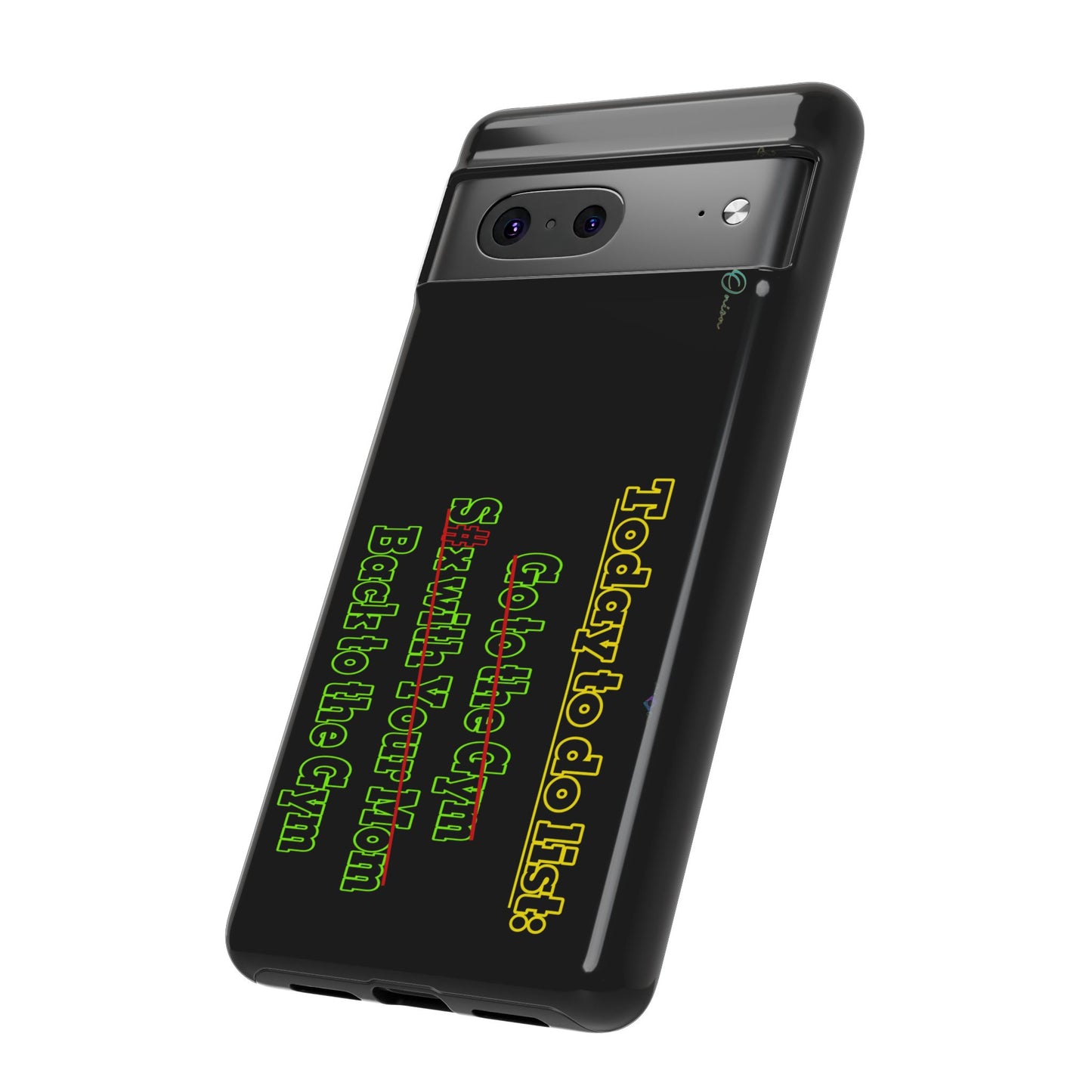 BlackOnion Brand New Phone Case - with Motivational Workout Motif’Today To Do List V2 ‘💪🔥🫵