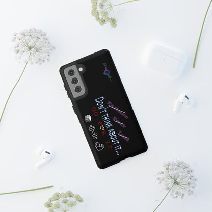 BlackOnion Brand New Phone Case - with Motivational Workout Motif’Don’t think ‘💪🔥🫵