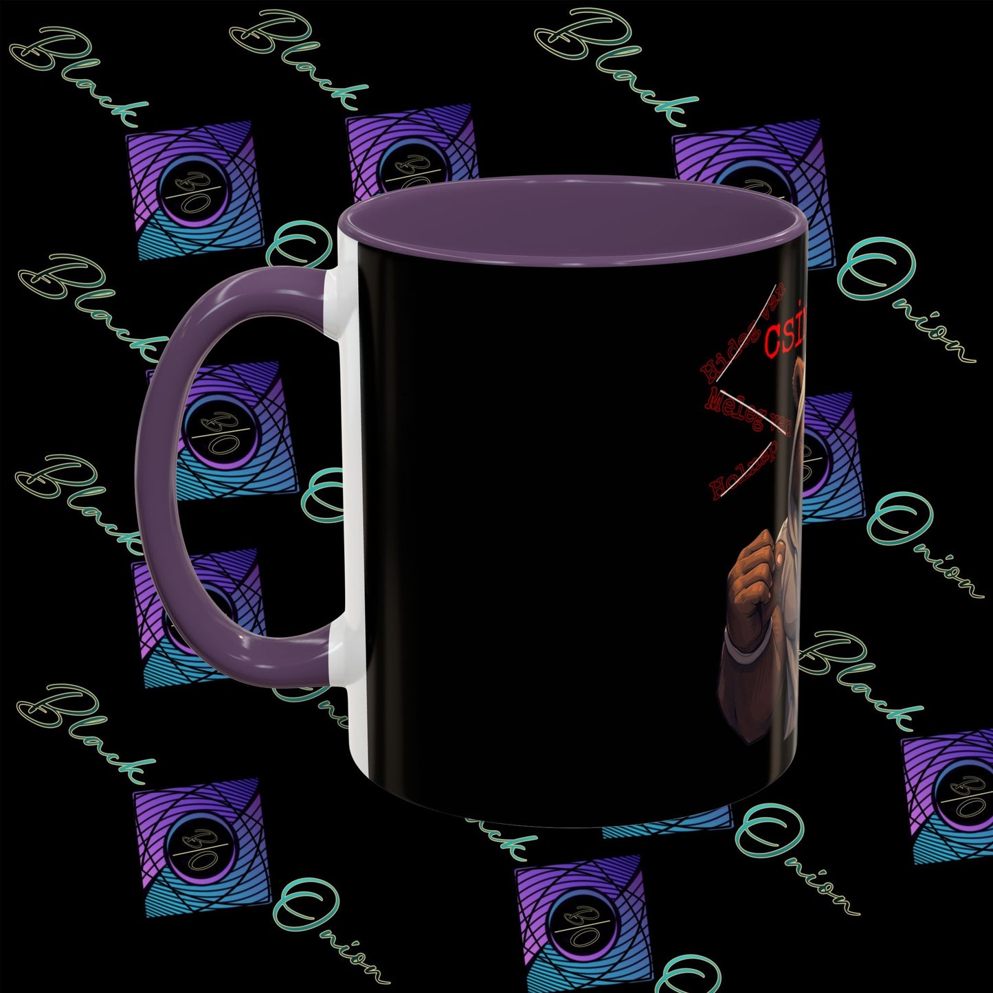 BlackOnion Coffee Mug - 11oz with Workout Motif ‘Mike 13 V2 ’🔥💪🫵