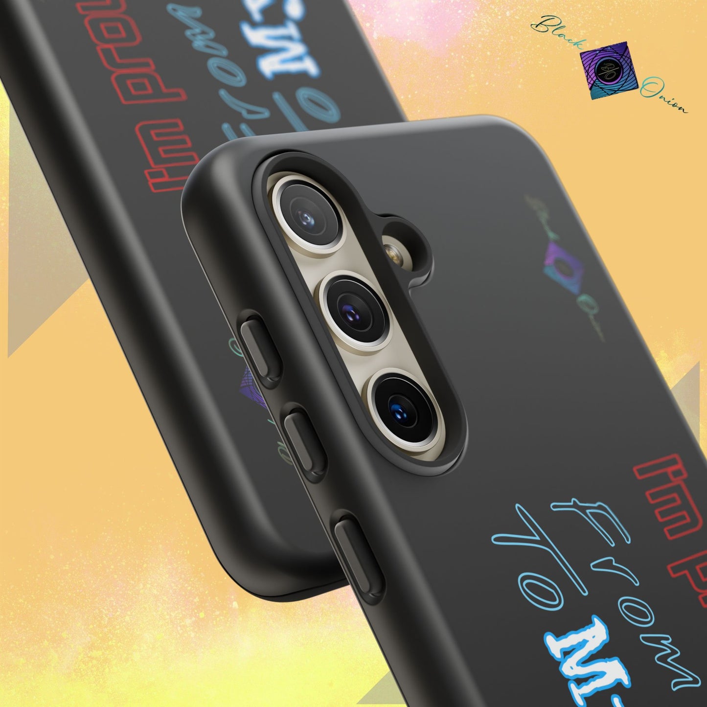 BlackOnion Brand New Phone Case - with Motivational Workout Motif’I’m proud of you ‘💪🔥🫵