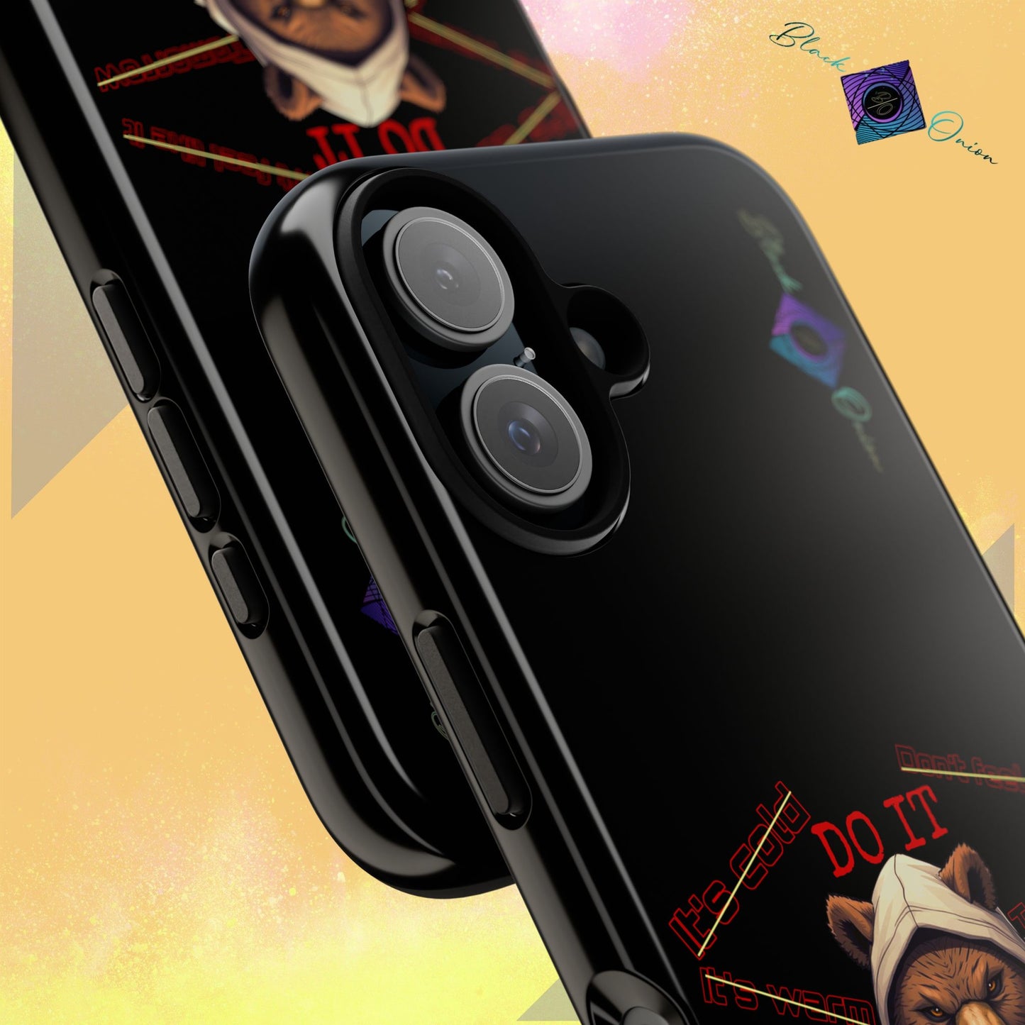 BlackOnion Brand New Phone Case - with Motivational Workout Motif’Do it ‘💪🔥🫵
