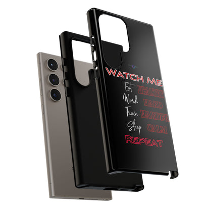 BlackOnion Phone Case -with Motivational Motif  'Watch Me' 💪🔥🫵