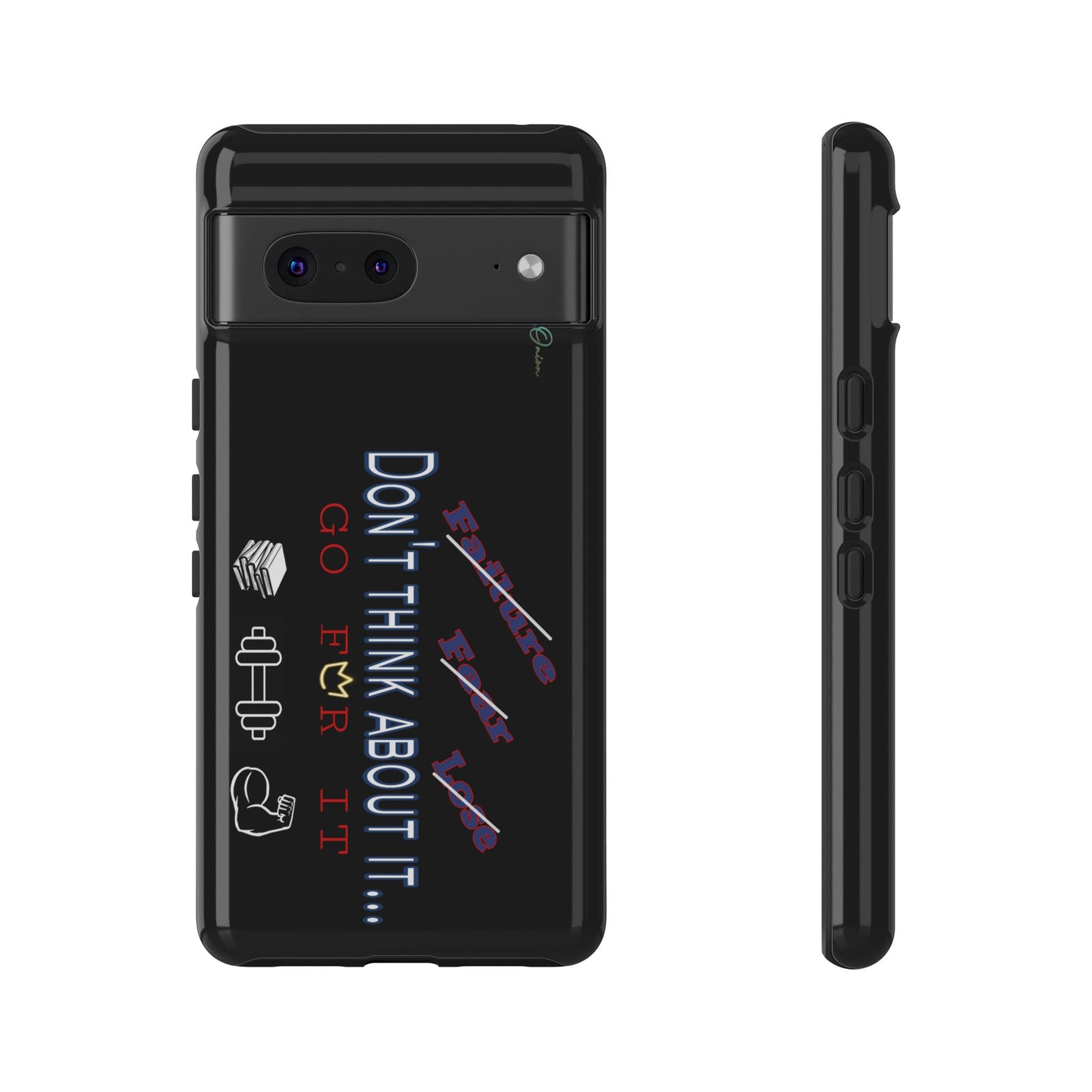 BlackOnion Brand New Phone Case - with Motivational Workout Motif’Don’t think ‘💪🔥🫵