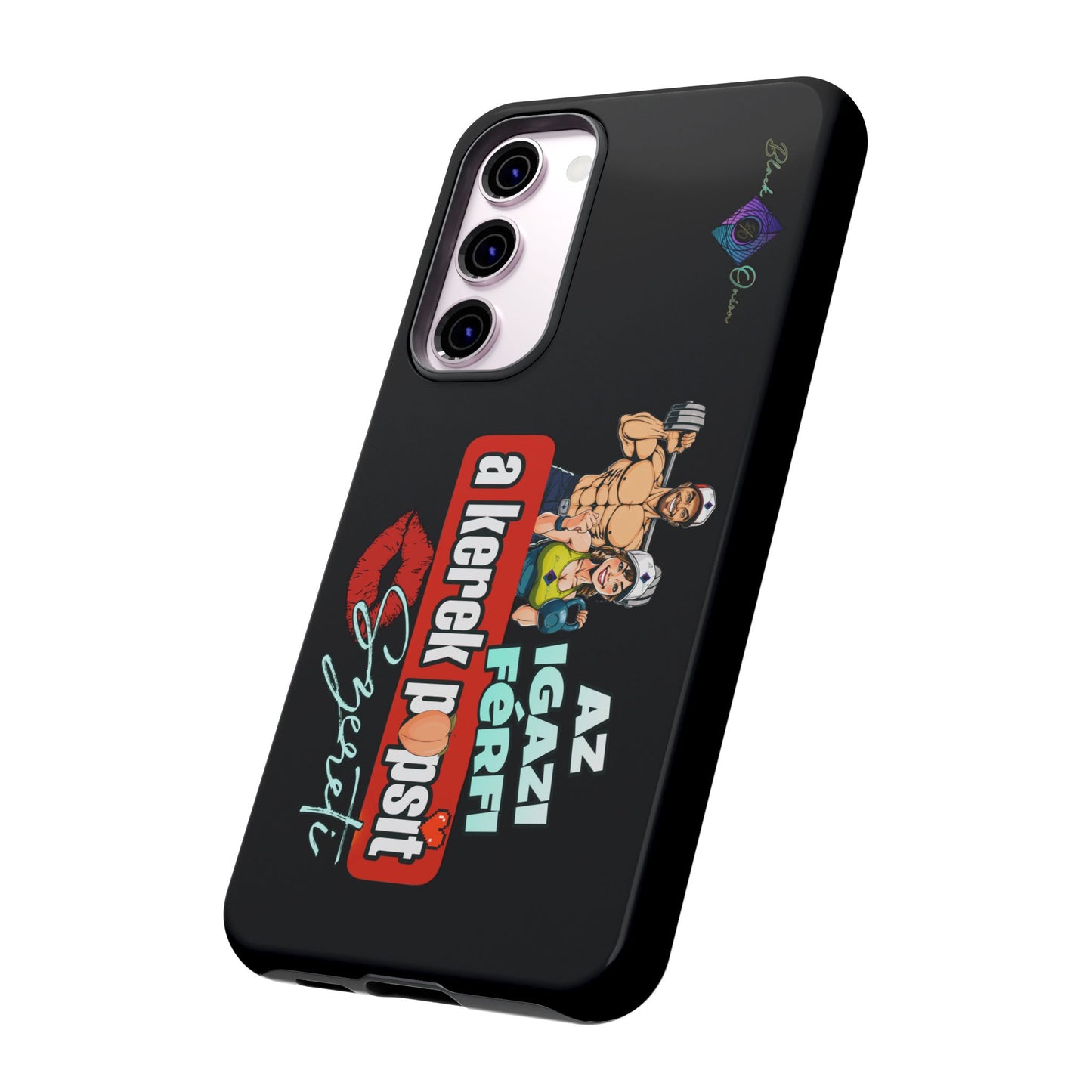BlackOnion Brand New Phone Case - with Motivational Workout Motif ‘Az igazi férfi ‘💪🔥🫵