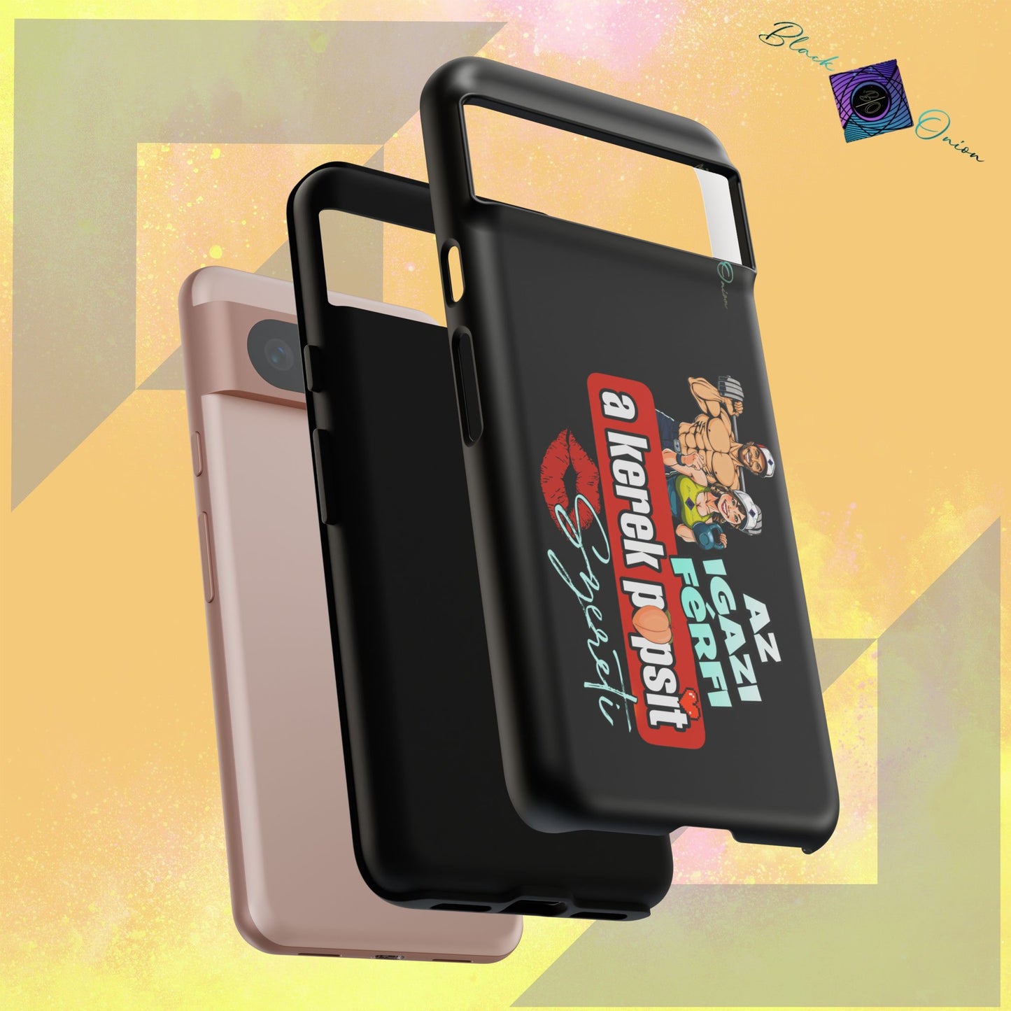 BlackOnion Brand New Phone Case - with Motivational Workout Motif ‘Az igazi férfi ‘💪🔥🫵