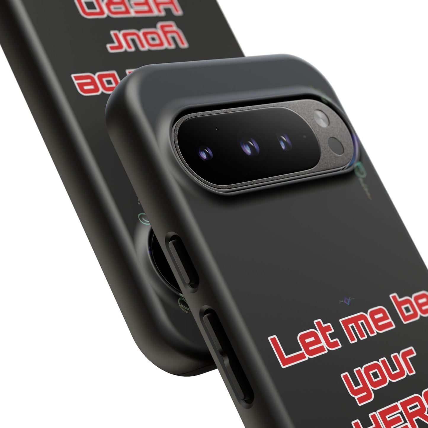 BlackOnion Brand New Phone Case - with Motivational Workout Motif’Let me be your Hero ‘💪🔥🫵