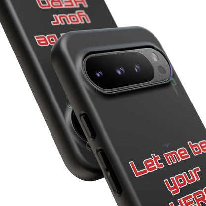 BlackOnion Brand New Phone Case - with Motivational Workout Motif’Let me be your Hero ‘💪🔥🫵