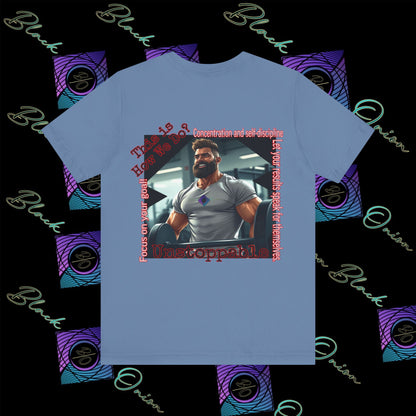 BlackOnion T-Shirt with Workout Motif “Unstoppable “💪🔥🫵