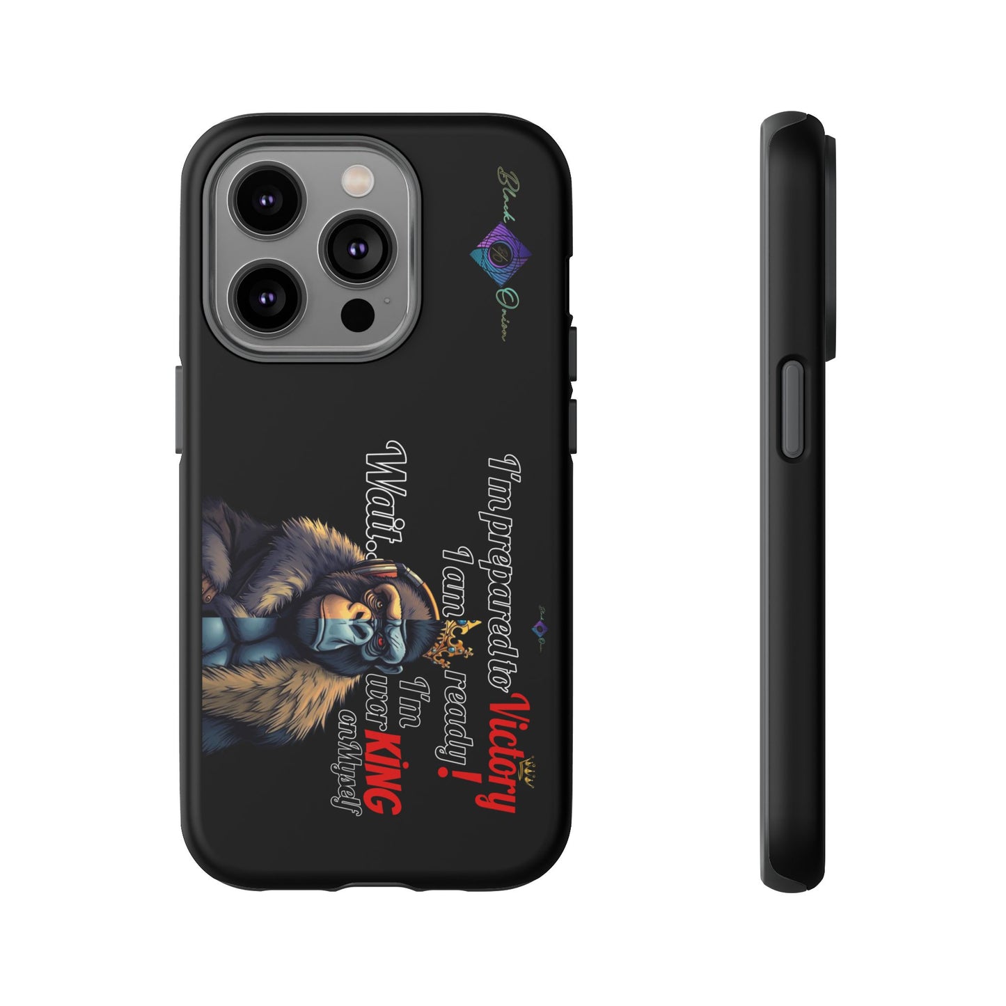 BlackOnion Brand New Phone Case - with Motivational Workout Motif’Victory 👑‘💪🔥🫵
