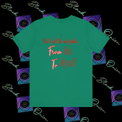 BlackOnion 'From Me ,To Myself' T-Shirt with Workout Motif V4💪🔥