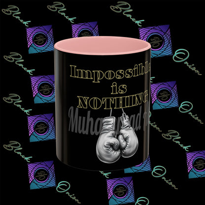 BlackOnion Coffee Mug 2 with Workout Motif ‘Impossible is NothingV2’🫵🔥💪