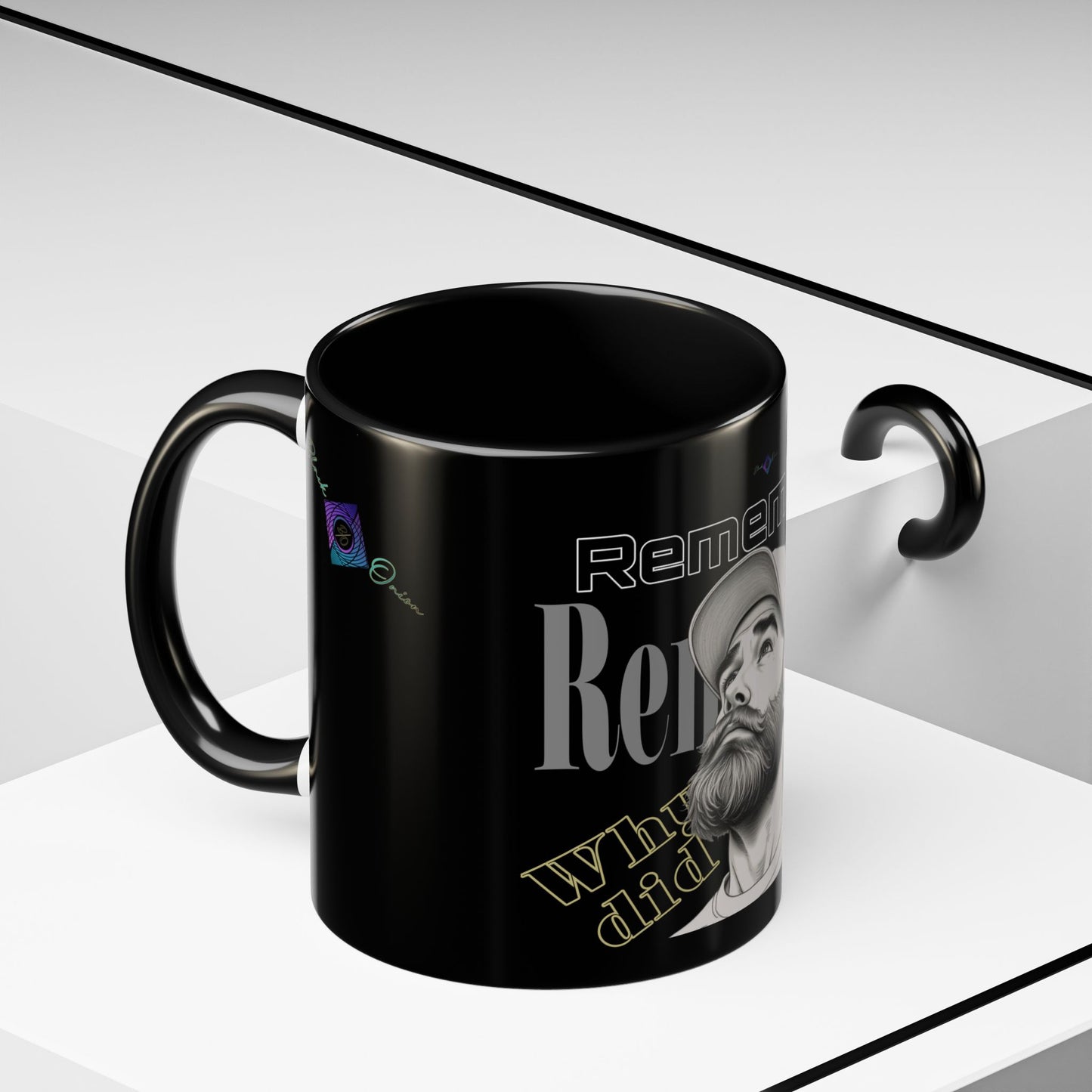 BlackOnion Coffee Mug - 11oz with Workout Motif ‘Remember ’🔥💪🫵