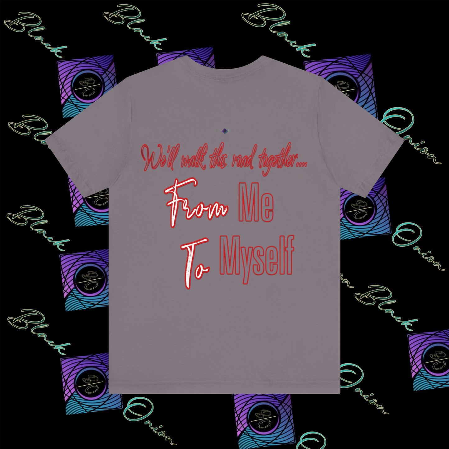 BlackOnion 'From Me ,To Myself' T-Shirt with Workout Motif V3💪🔥