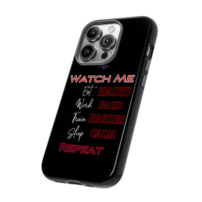 BlackOnion Phone Case -with Motivational Motif  'Watch Me' 💪🔥🫵