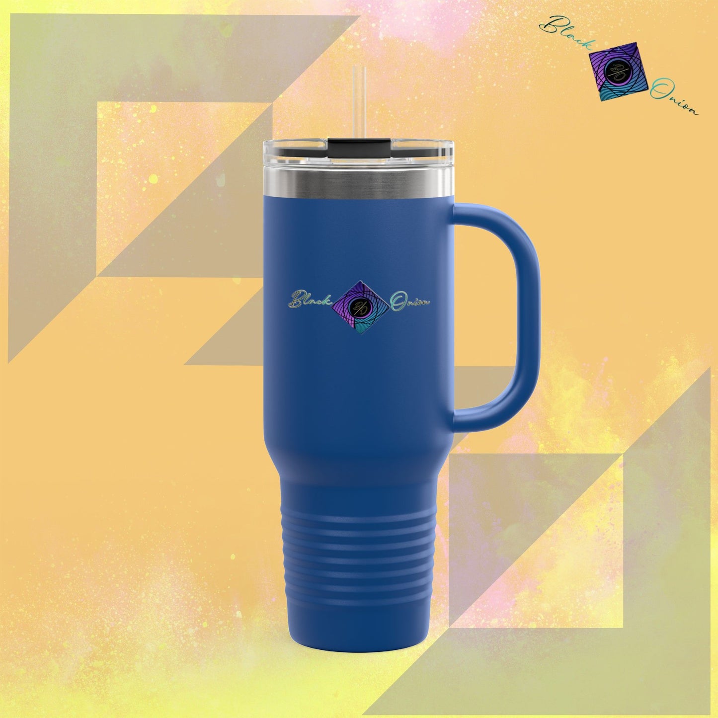 BlackOnion Travel Mug - 40oz with Straw