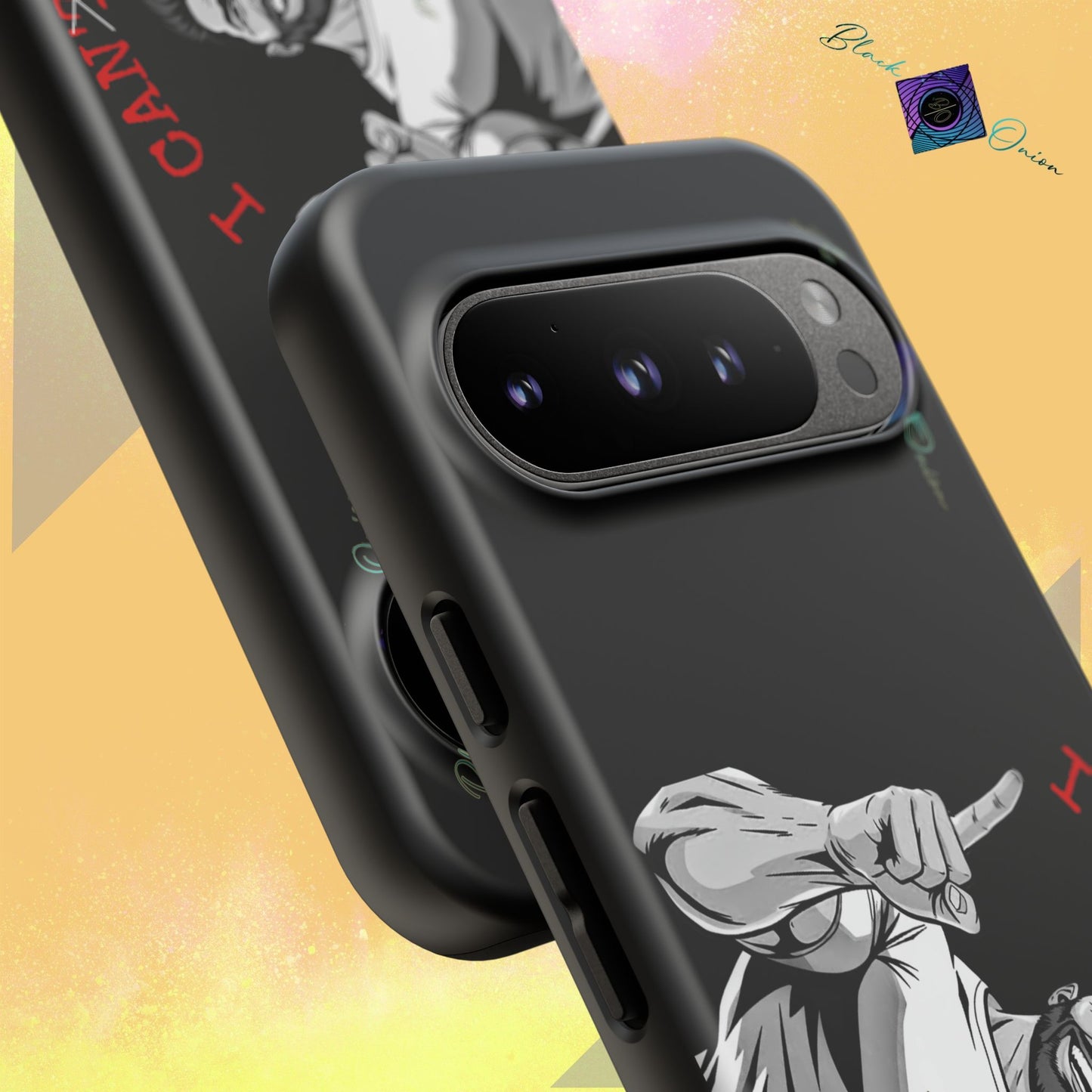 BlackOnion Brand New Phone Case - with Motivational Workout Motif’I Can Do It ‘💪🔥🫵