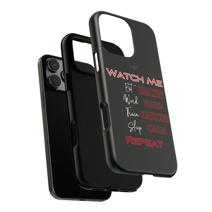BlackOnion Phone Case -with Motivational Motif  'Watch Me' 💪🔥🫵