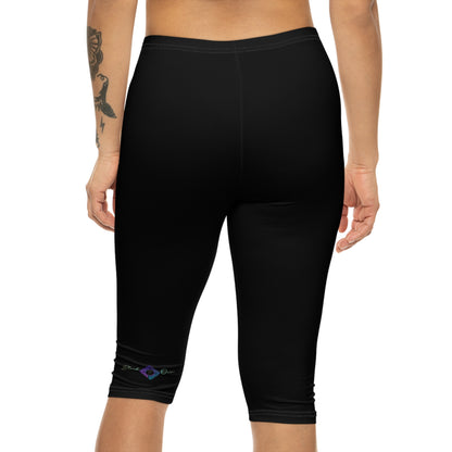 BlackOnion Comfortable Women’s Capri Leggings with Workout Design 💯💋🌸