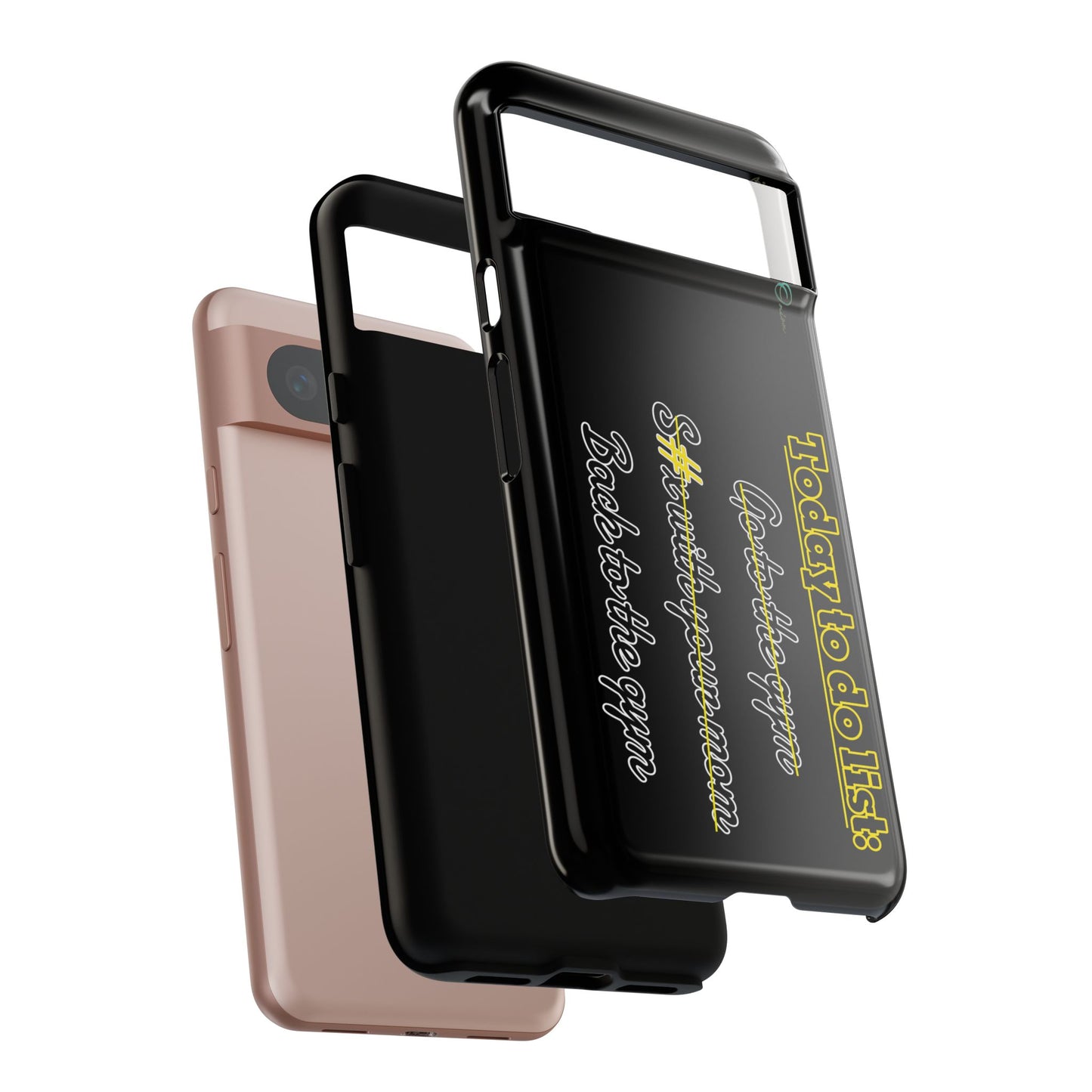 BlackOnion Brand New Phone Case - with Motivational Workout Motif’Today to do list ‘💪🔥🫵