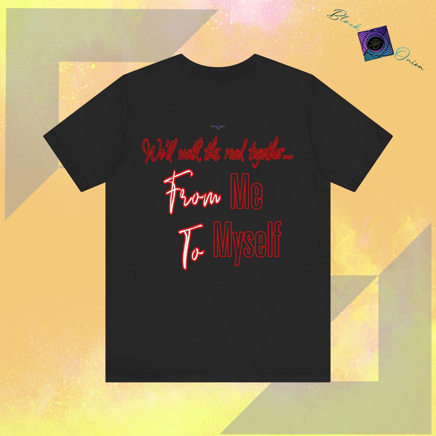 BlackOnion T-Shirt with Workout Motif 'From Me ,To Myself'🔥💪🫵