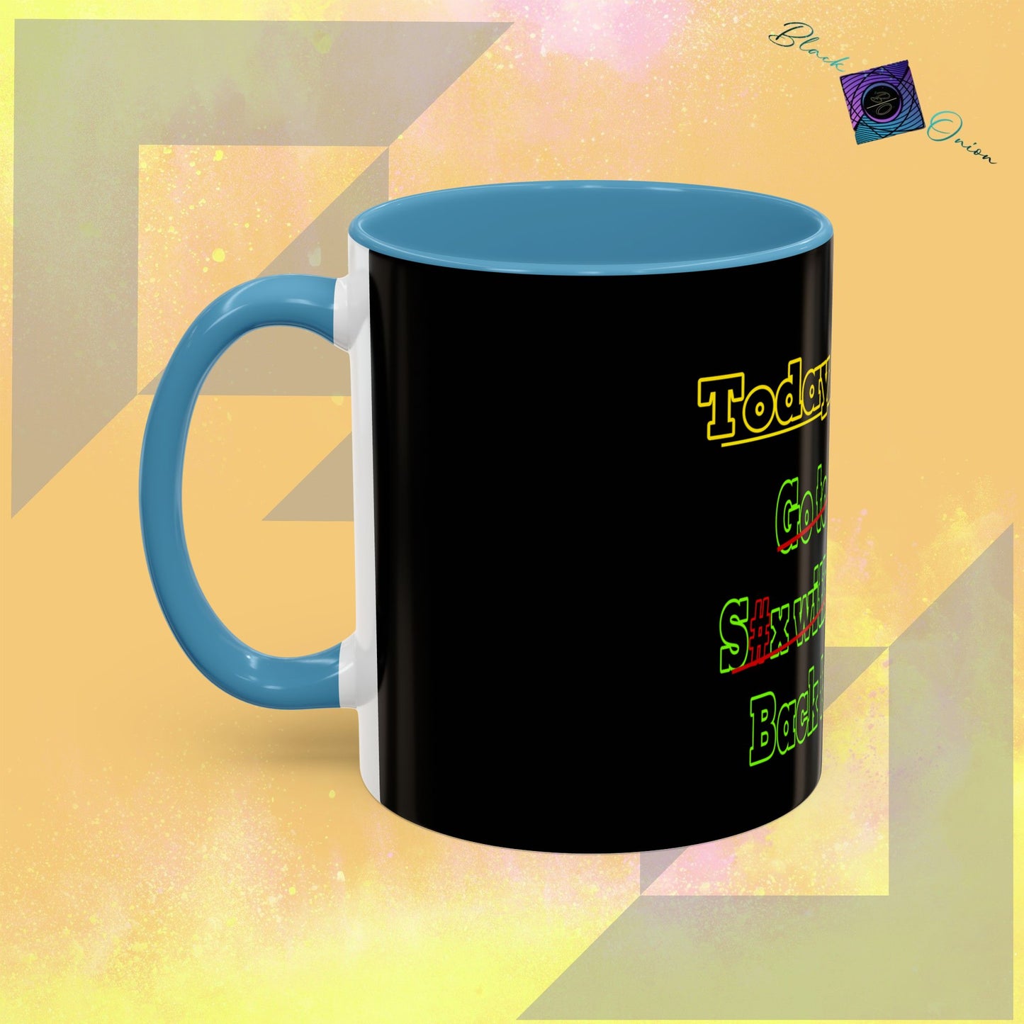 BlackOnion Coffee Mug 2 with Workout Motif ‘Today To Do List V2’🫵🔥💪