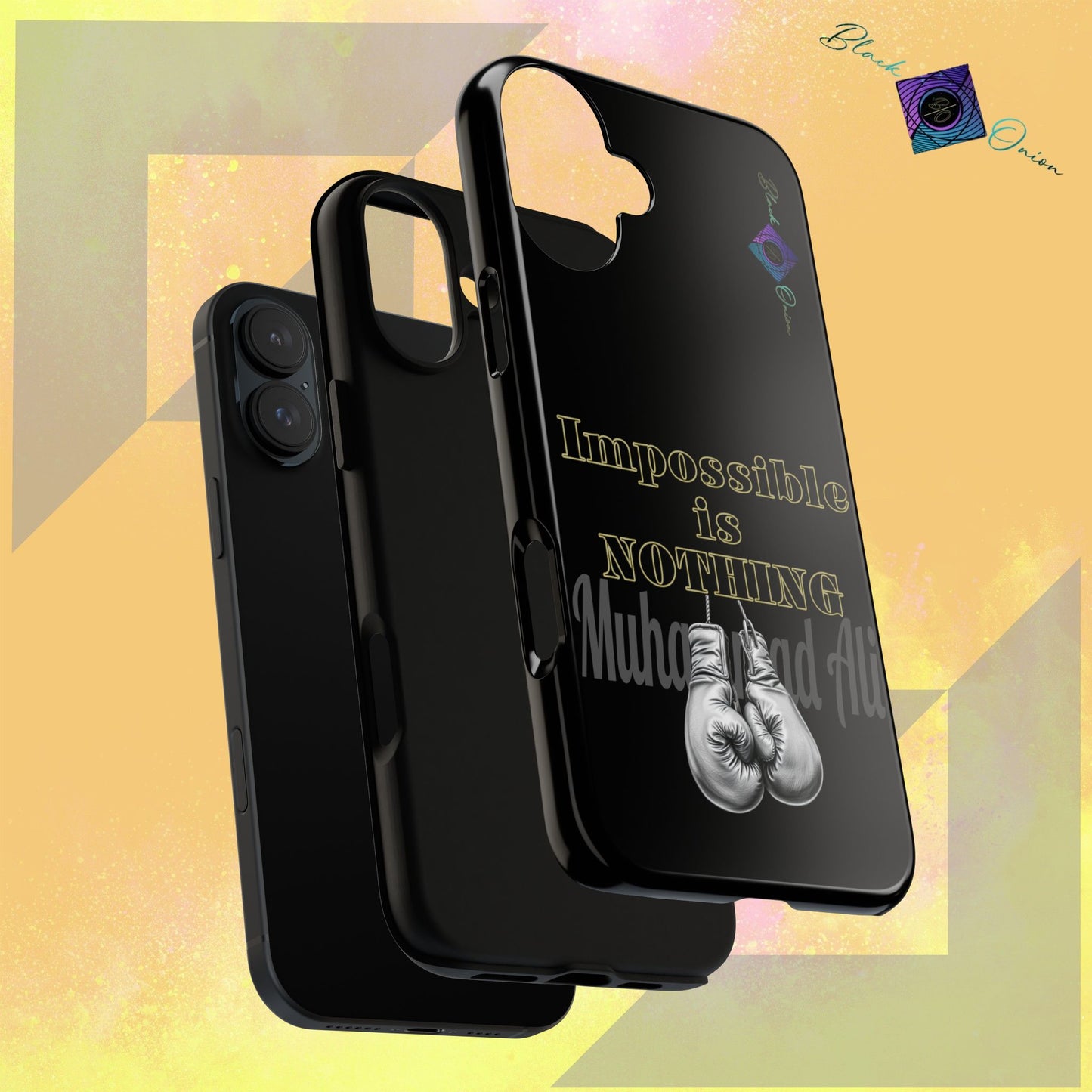 BlackOnion Brand New Phone Case - with Motivational Workout Motif ’Impossible ‘💪🔥🫵