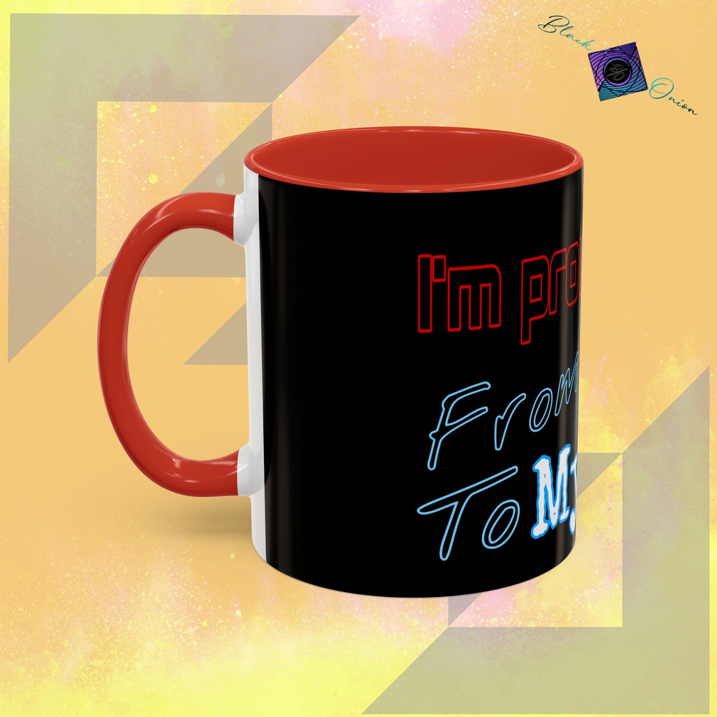 BlackOnion Coffee Mug 2 with Workout Motif ‘ I’m proud of you’🫵🔥💪