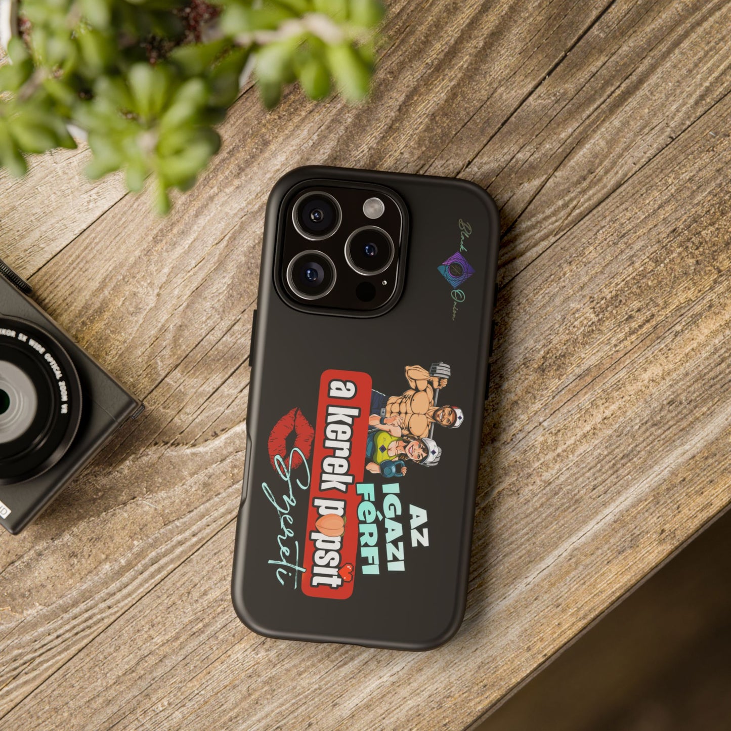 BlackOnion Brand New Phone Case - with Motivational Workout Motif ‘Az igazi férfi ‘💪🔥🫵