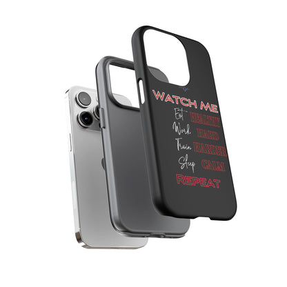 BlackOnion Phone Case -with Motivational Motif  'Watch Me' 💪🔥🫵