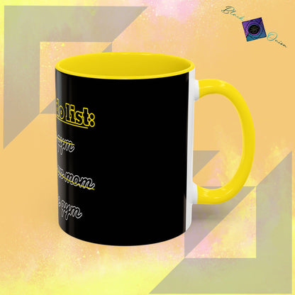 BlackOnion Coffee Mug - 11oz with Workout Motif ‘Today To Do List ’🔥💪🫵
