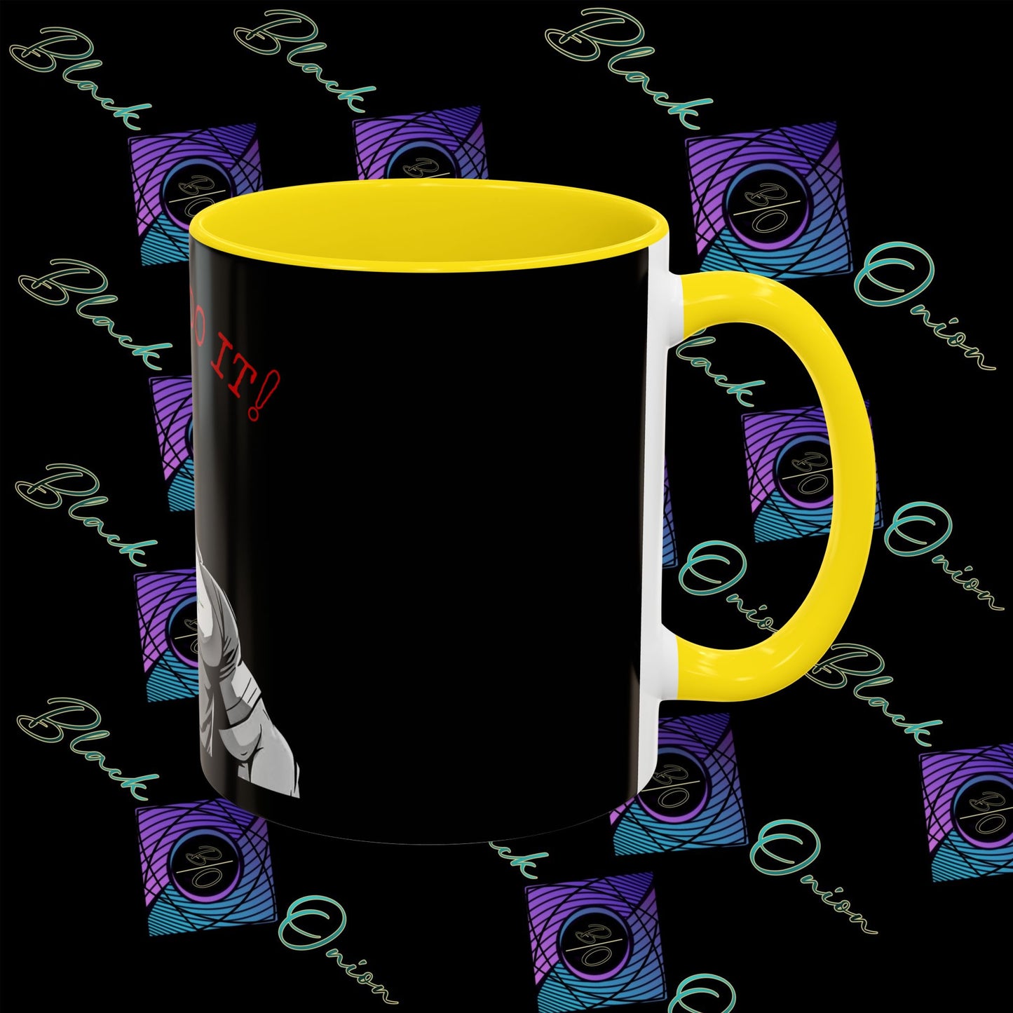 BlackOnion Coffee Mug 2 with Workout Motif ‘I Can Do It V2’🫵🔥💪