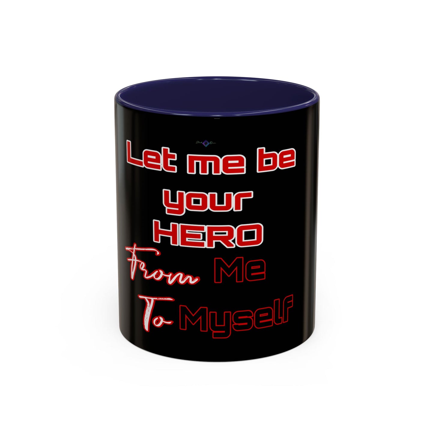 BlackOnion Coffee Mug - 11oz with Workout Motif ‘Let me be your Hero’🔥💪🫵