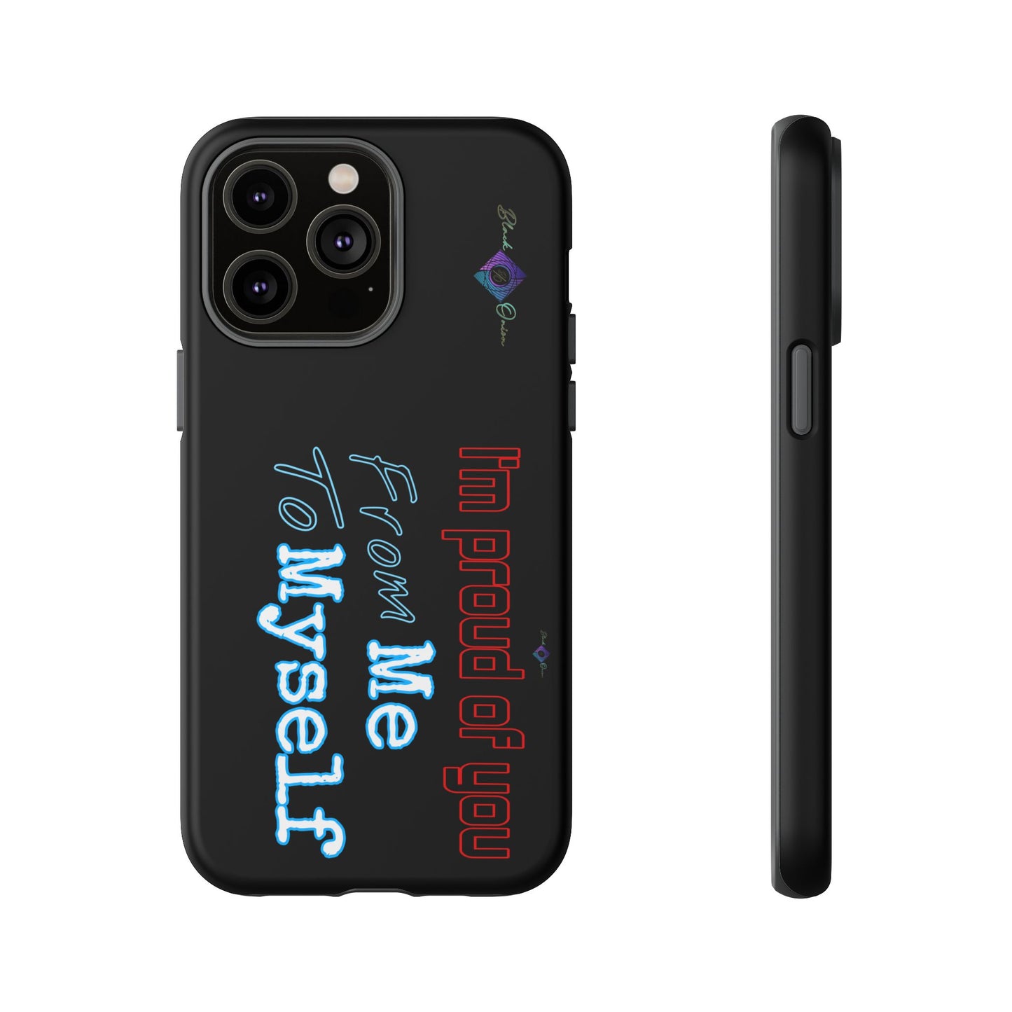 BlackOnion Brand New Phone Case - with Motivational Workout Motif’I’m proud of you ‘💪🔥🫵