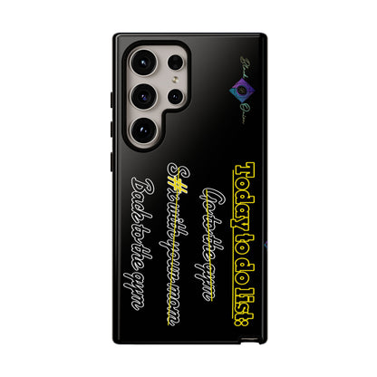BlackOnion Brand New Phone Case - with Motivational Workout Motif’Today to do list ‘💪🔥🫵
