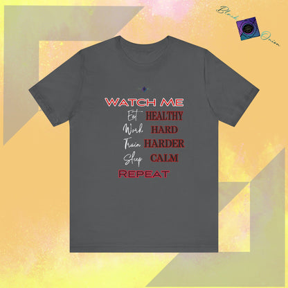 BlackOnion  T-Shirt with Workout Motif V4 ‘ Watch Me’💪🔥🫵