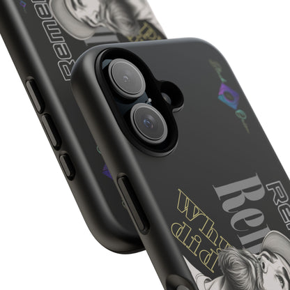 BlackOnion Brand New Phone Case - with Motivational Workout Motif’Remember ‘💪🔥🫵