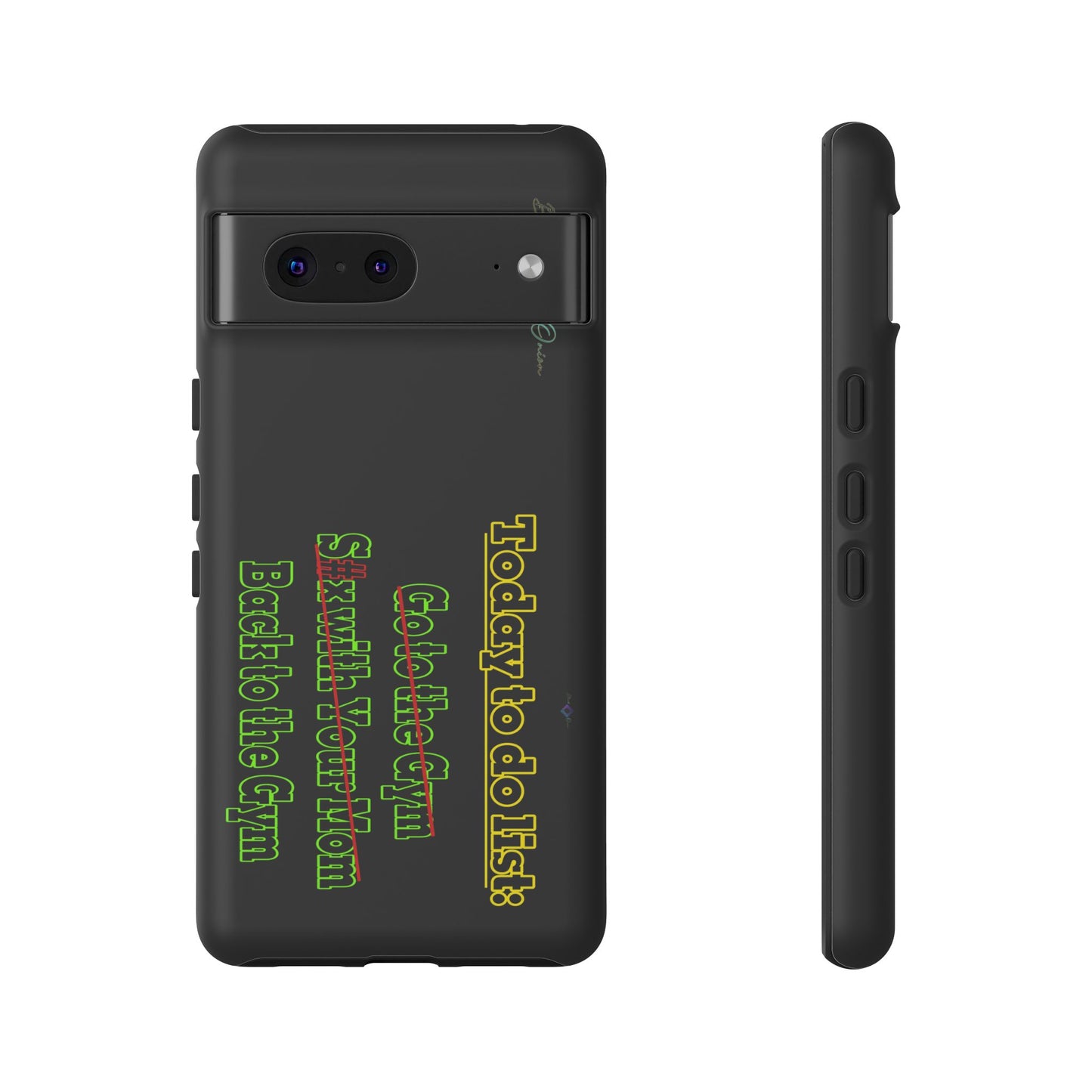 BlackOnion Brand New Phone Case - with Motivational Workout Motif’Today To Do List V2 ‘💪🔥🫵
