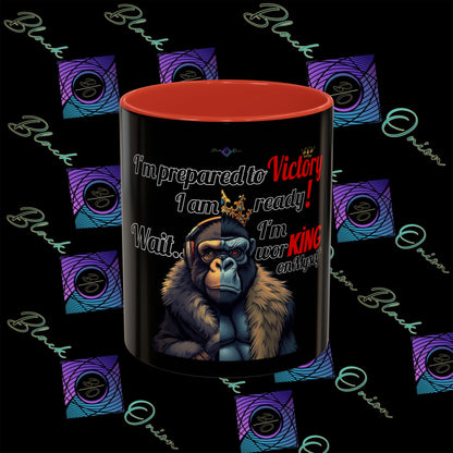 BlackOnion Coffee Mug 2 with Workout Motif ‘Victory V2’🫵🔥💪