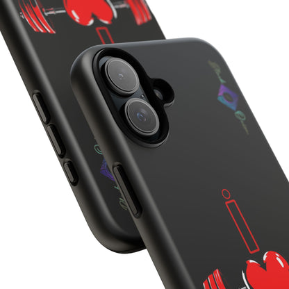 BlackOnion Brand New Phone Case - with Motivational Workout Motif’I Love Gym ‘💪🔥🫵