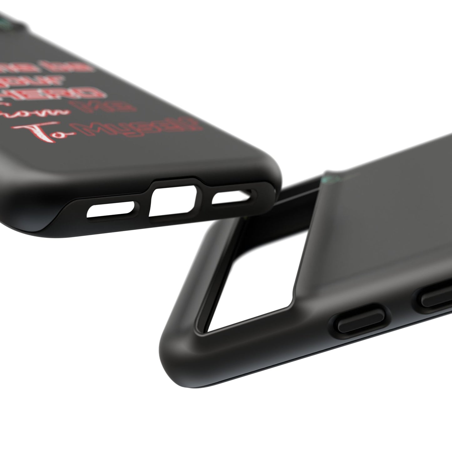 BlackOnion Brand New Phone Case - with Motivational Workout Motif’Let me be your Hero ‘💪🔥🫵