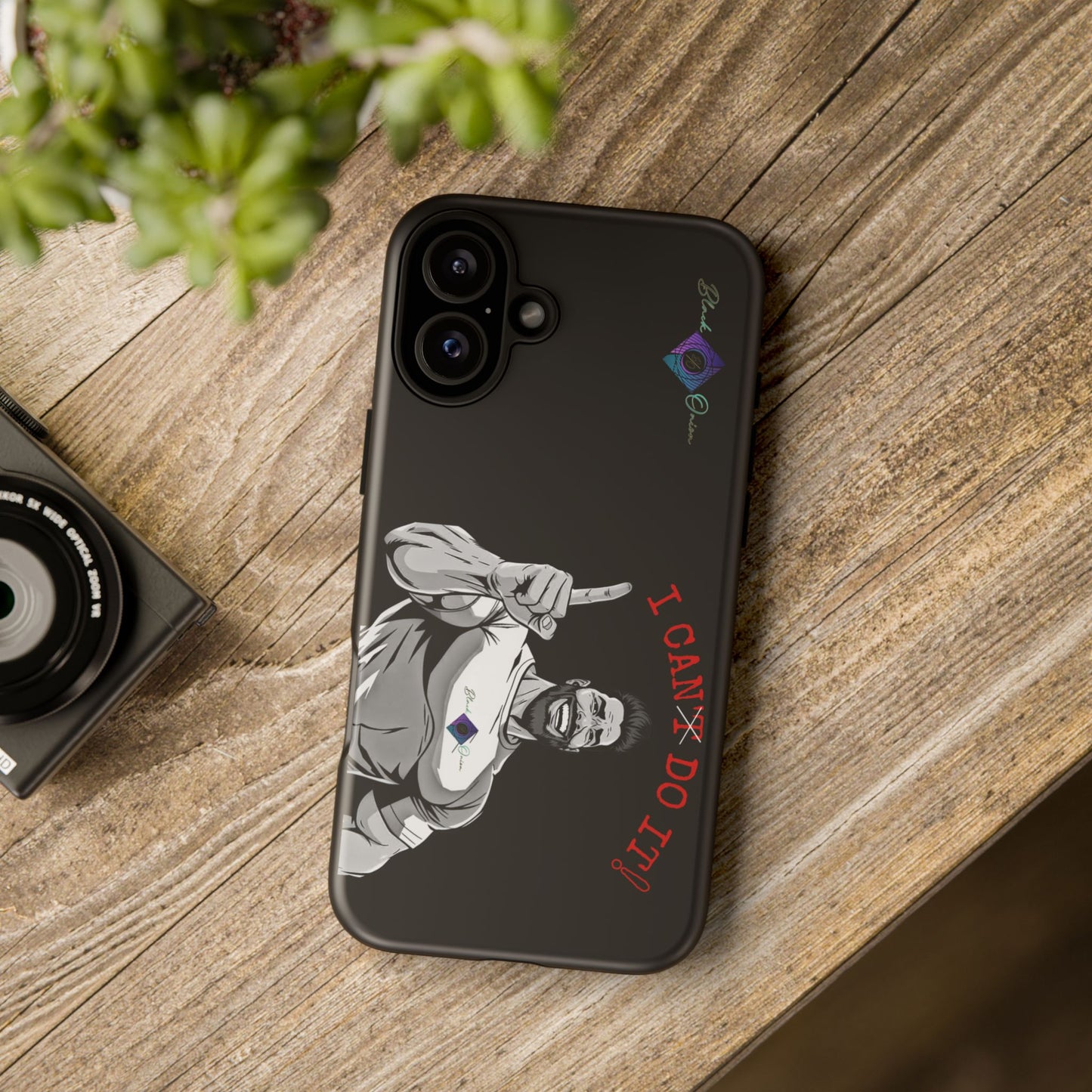 BlackOnion Brand New Phone Case - with Motivational Workout Motif’I Can Do It ‘💪🔥🫵