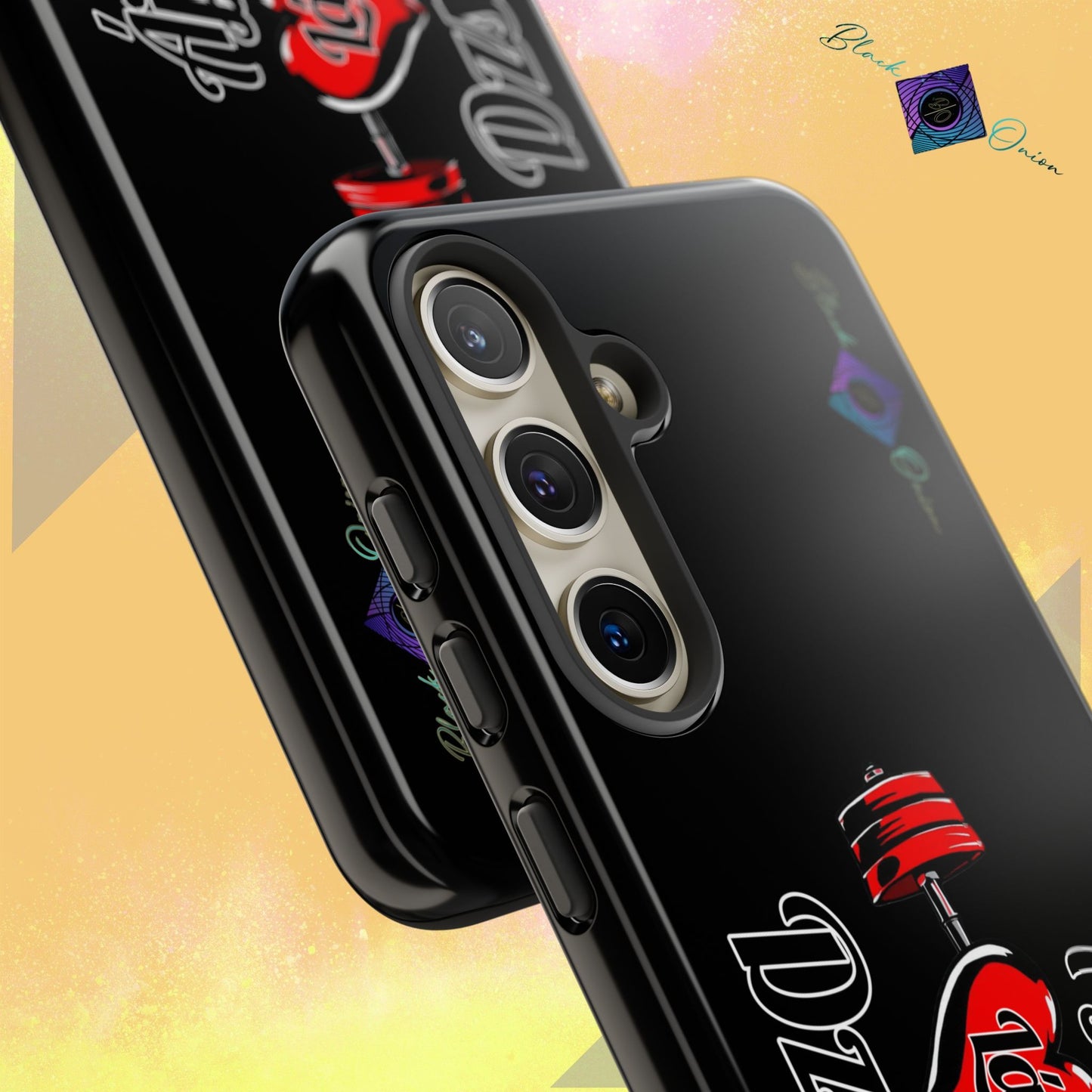 BlackOnion Brand New Phone Case - with Motivational Workout Motif’Ájj Láv Dzsim ‘💪🔥🫵
