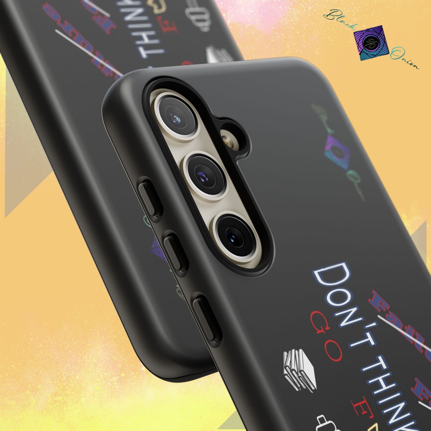 BlackOnion Brand New Phone Case - with Motivational Workout Motif’Don’t think ‘💪🔥🫵